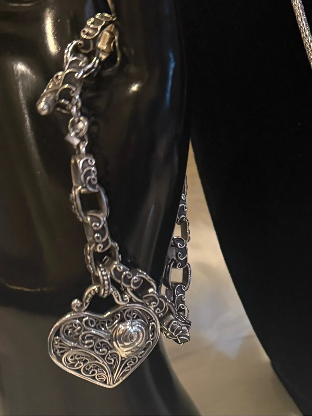♥️ Brighton .925 Sterling Silver Bali Bracelet